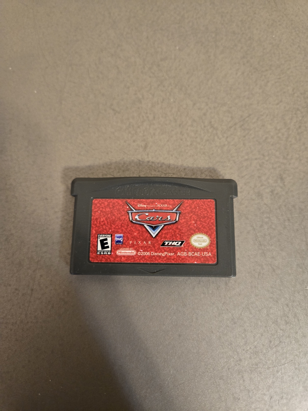 Disney Pixar Cars - Nintendo Game Boy Advance (GBA) Tested & Working